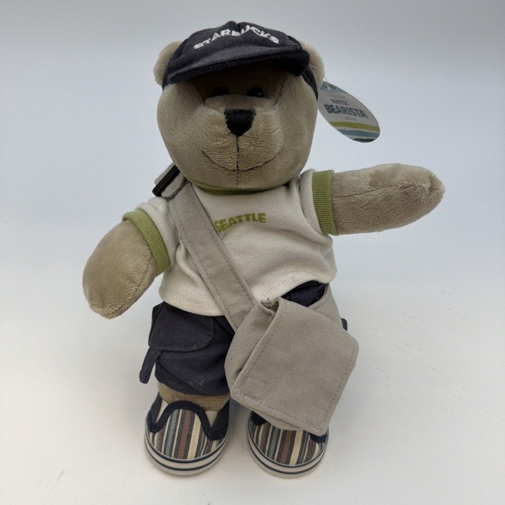 Starbucks Chicago Teddy Bear Bearista 2008 Coffee Tea Gift Collectors Toys